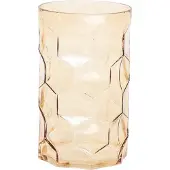 House Vitamin Vase pattern glass amber 15x24,5cm