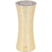 House Vitamin Vase disco glass gold 12,5x12,5x30cm