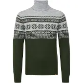 Blend Trui 'Jesse' grijs / donkergroen