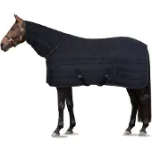 HORZE Kingsley Combo Staldeken met hals, 300 grams, Dark Navy,