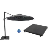 Lesli Living Virgoflex 3,5m antraciet met verrijdbare 90kg voet