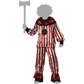Atosa Clown Halloween Men Costume Rood M-L Kinderen
