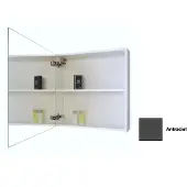 Sanicare Spiegelkast qlassics 60 cm 1 deur antraciet links