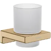 Hansgrohe Addstoris glashouder met glas brushed bronze 41749140