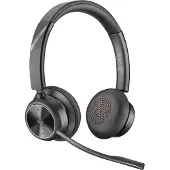 Poly Savi 7320 Stereo DECT On Ear koptelefoon DECT Stereo Zwart Volumeregeling, Microfoon uitschakelbaar (mute) Computer