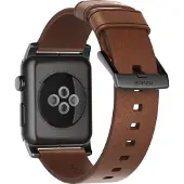 Nomad Apple Watch 42mm Leren Polsband Brown/Black