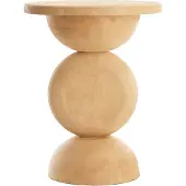 Light & Living Bijzettafel Ø40x50 cm MIRTO hout mat naturel (Bruin, 40x40x50cm)