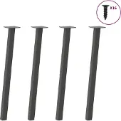 vidaXL Console tafelpoten 4 st 72 cm staal antraciet
