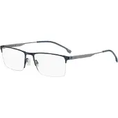 HUGO BOSS BOSS 1698 57/19/150 Matte blauwe ruthenium Metalen monturen MAN BOSS 1698