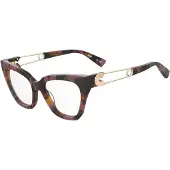 Moschino MOS638 52/18/145 Havana pruim Acetaat monturen VROUW MOS638