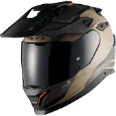 NEXX Y.TRAVL Quest Mat Sand Grijs Adventure Integraalhelm Maat S