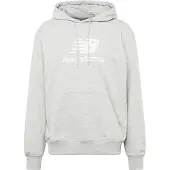 New Balance Sweatshirt 'ESSENTIALS' lichtgrijs / wit