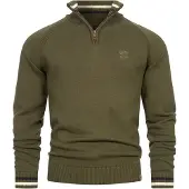 INDICODE JEANS Trui ' Swift ' navy / bruin / groen / wit