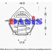 AKS DASIS 751795N Thermostaat, koelvloeistof