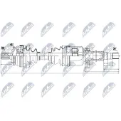 NTY NPW-VV-011 Aandrijfas
