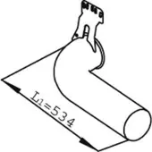 DINEX Uitlaatpijp 68716