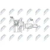 NTY NPZ-SU-035 Homokineet reparatie set, aandrijfas