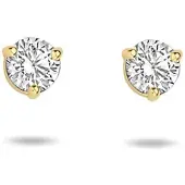 The Jewelry Collection Geelgouden Oorknoppen zirkonia 4023627