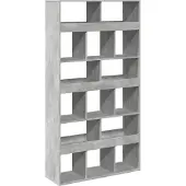 vidaXL Kamerscherm 100x33x187,5 cm bewerkt hout betongrijs