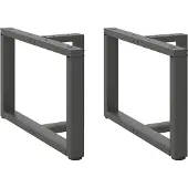vidaXL Salontafelpoten 2 st T-vormig 70x25x(42-43) cm staal antraciet
