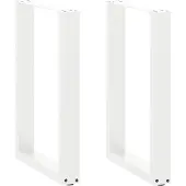 vidaXL Eettafelpoten 2 st U-vormig 50x(72-73) cm staal wit