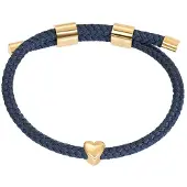 Ixxxi Armband Cosy Heart Blauw | Goud