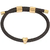 Ixxxi Armband Cosy Heart Bruin | Goud