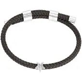 Ixxxi Armband Cosy Star Bruin | Zilver