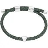 Ixxxi Armband Cosy Heart Groen | Zilver