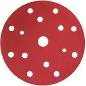 Finixa Red Schuurschijven Ø150mm P400 – 15 Gaten – Klittenband – Voor Excentrische Schuurmachine – Voorlakken Schuren