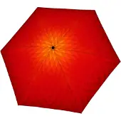 Doppler paraplu Carbonsteel Mini Slim Fusion Red / Yellow rood