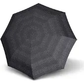 Knirps Paraplu Smart & Casual Line Minimatic Light Umbrella Black Check Zwart