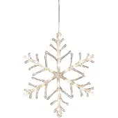 Konstsmide Sneeuwvlok met verlichting Ø 40 cm | 24 lampjes | Warm wit |