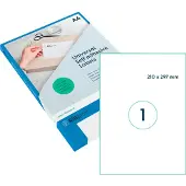 Rillprint Etiket 210x297mm mat transparant 25 stuks
