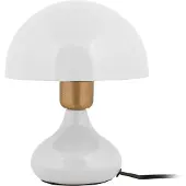 Leitmotiv Tafellamp BINC, vorm van een paddenstoel, diameter 17,5 cm, wit