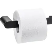 XIVADA Toiletrolhouder Eros - Boren - Rvs - Zwart