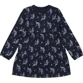s.Oliver Jurk donkerblauw / geel / eosine