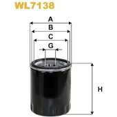 WIX FILTERS WL7138 Oliefilter