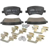JURID Remblokset WHITE 573250JC, achter, Keramik