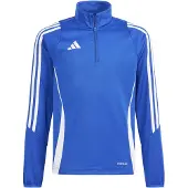 Adidas Tiro 24 Trainingstrui 1/4-Zip Kids Blauw Wit