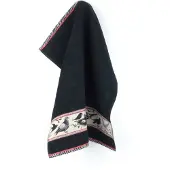 Bunzlau Castle keukendoek Birds Black