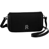 Tommy Hilfiger Schoudertas zwart / zilver