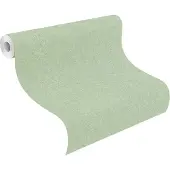 Rasch Vliesbehang Uni Groen 10.05m x 0.53m - Stijlvol Textuur