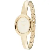Calvin Klein Analoog horloge 'TWISTED BEZEL' goud
