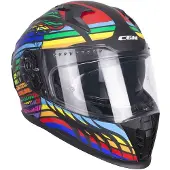 Cgm Volledige helm 311X BLAST SKULL, blauw/matzwart, maat M