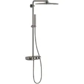 GROHE Regendoucheset Euphoria SmartControl System Cube 31 cm met Glijstang en Handdouche Hard Graphite Geborsteld