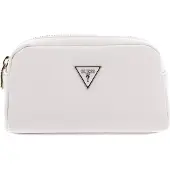 GUESS Double Zip Dames Toilettas - Stone - One Size