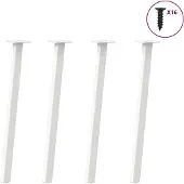 vidaXL Console tafelpoten 4 st 72 cm staal wit