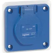 Legrand P17 Inbuilt Socket 230V 16A 2P+PA IP54 - 057671