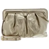 Coccinelle Leren Schoudertas Diletta Rock Handbag Craquele Leather Golden Goudkleurig
